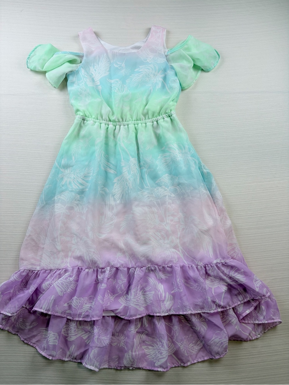 Place Pink & White Heart-Accent Dress